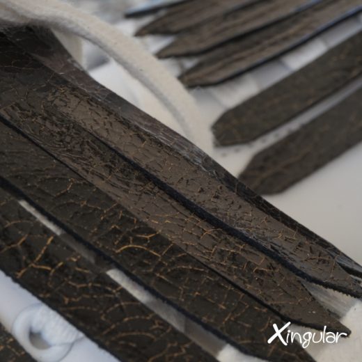 flecos zapatillas tornasolado detalle 2018