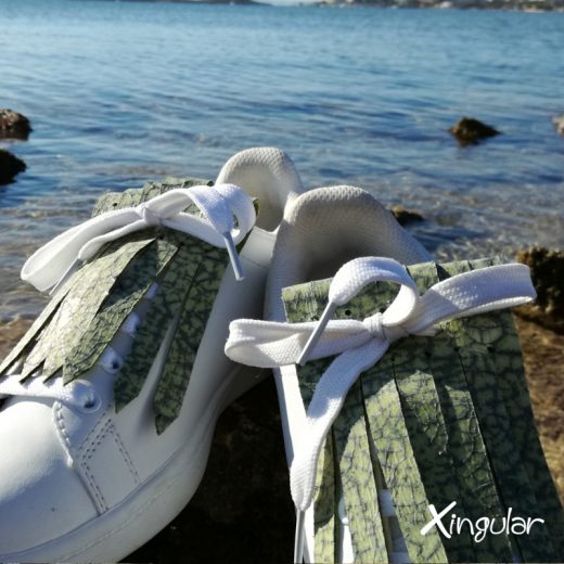 flecos zapatillas murano verde mar detalle