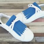 flecos zapatillas azul claro par