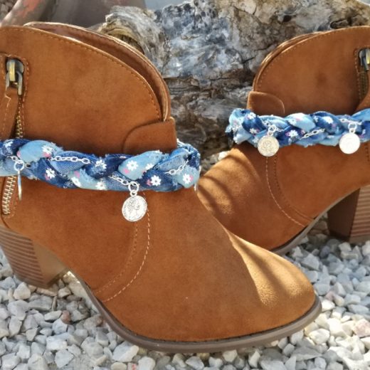 pulsera trenzada jeans par