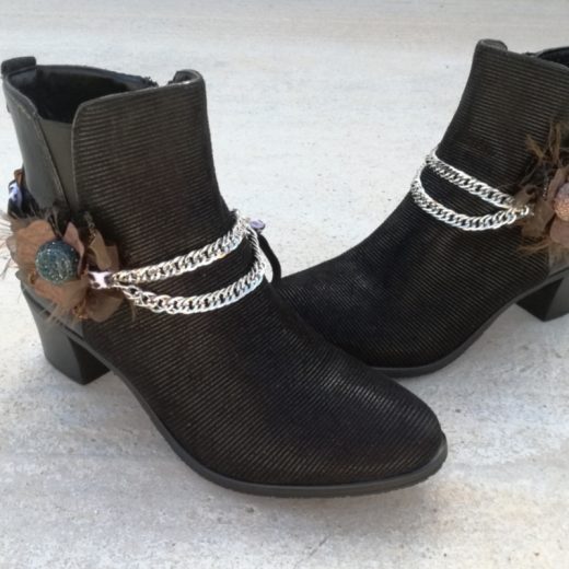 pulsera bota flor par 2