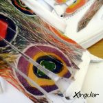 flecos zapatillas circulos abstractos detalle