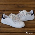 flecos zapatillas circulos pintados par