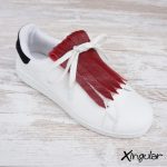 flecos zapatillas carmesí