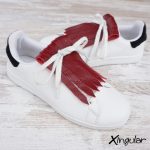 flecos zapatillas carmesi par