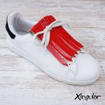 flecos zapatillas charol bermellon