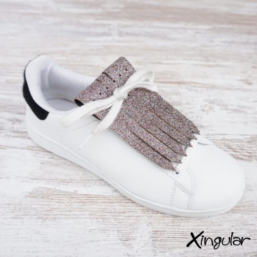flecos zapatillas glitter