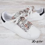 flecos zapatillas serpiente floral par 2