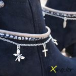 pulsera botas gaudi bronce detalle BN
