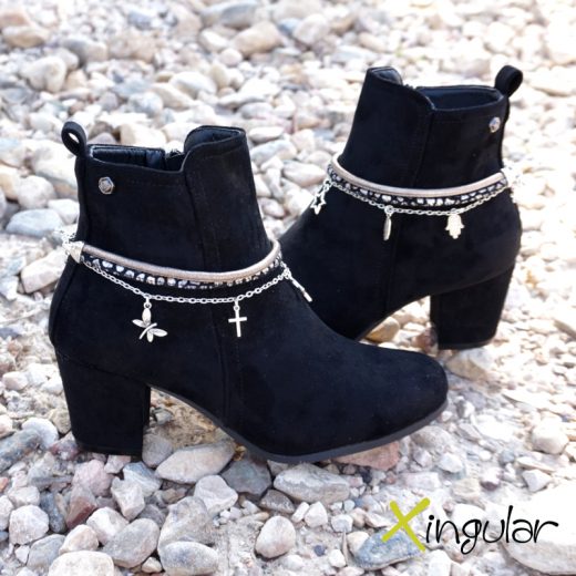 pulsera botas gaudi bronce par BN